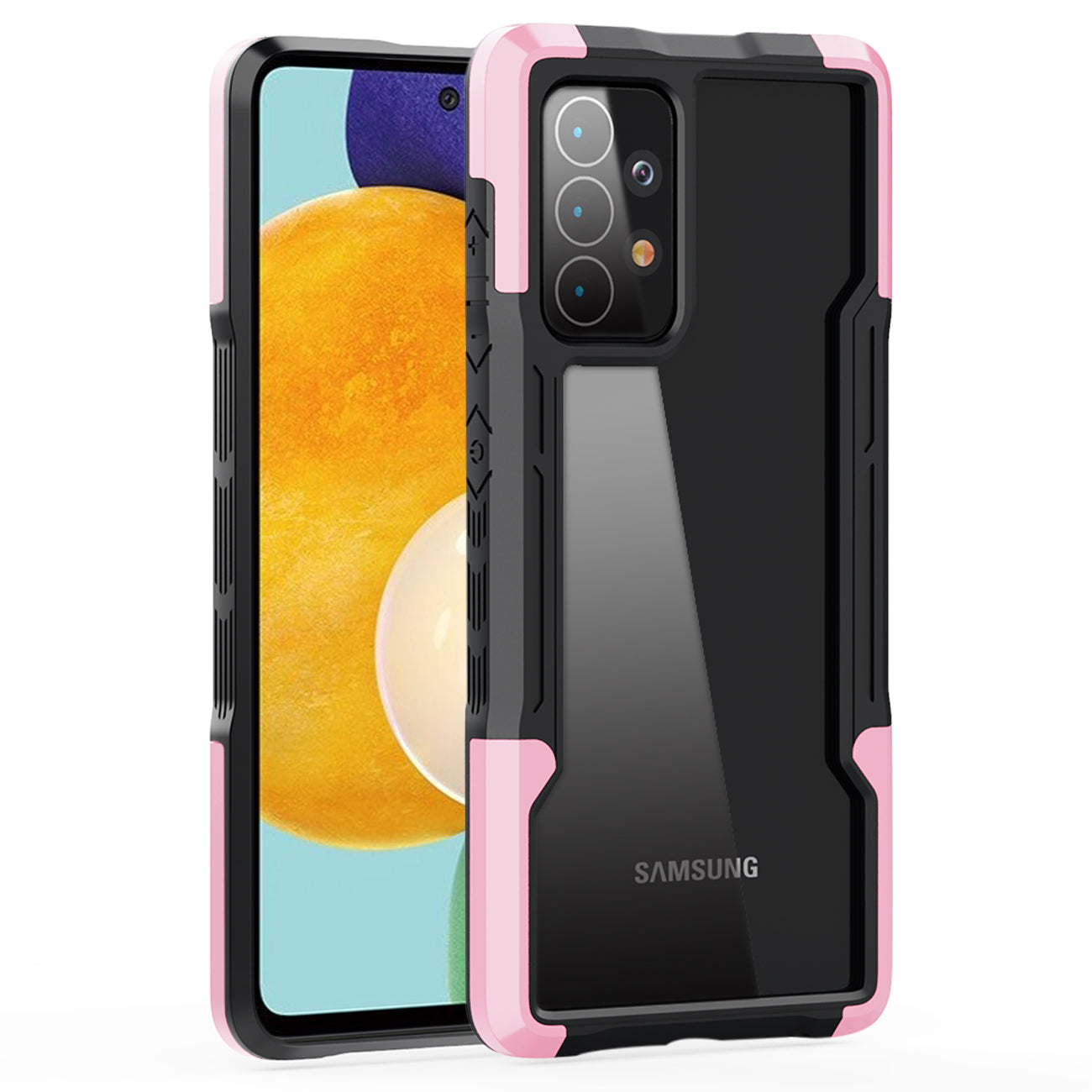 Shockproof Excellent Grip with Silky Feeling for Samsung Galaxy A52/5G In Pink